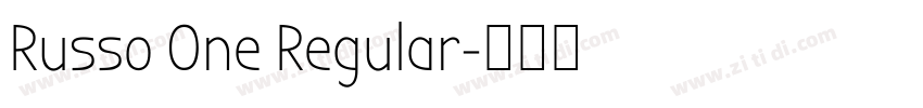 Russo One Regular字体转换 Russo One Regular字体转换